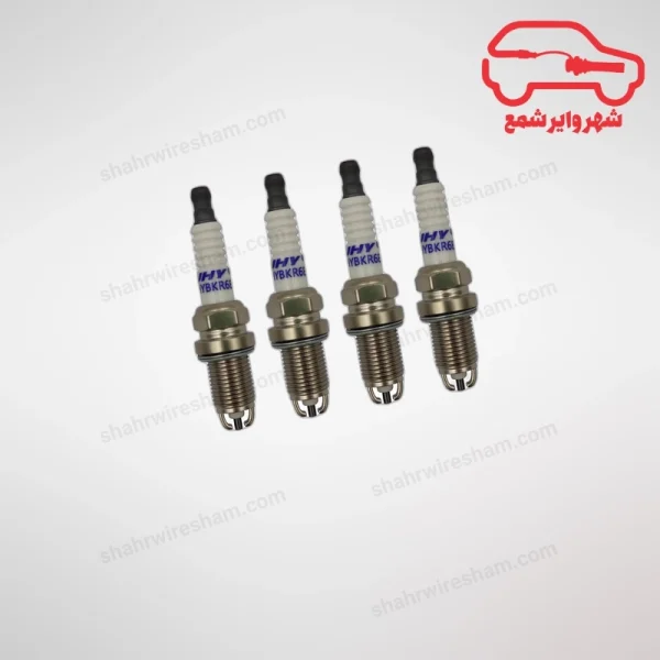 شمع موتور پایه کوتاه دو پلاتین جک J5 اتومات JHY بسته 4 عددی